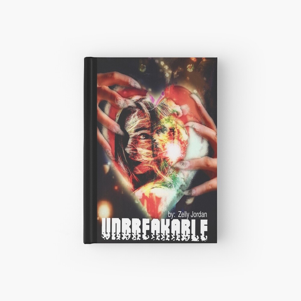 A book cover featuring a vibrant artistic design, with hands forming a heart shape around a face, and the title 'UNBREAKABLE' prominently displayed.
